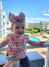 Load image into Gallery viewer, Pink Stone Fabric Bow