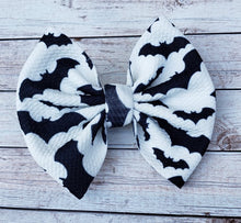 Load image into Gallery viewer, Bats Fabric Bow