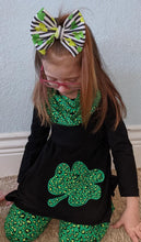 Load image into Gallery viewer, Shamrock Stripes Fabric Bow