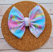 Load image into Gallery viewer, Easter Bunnies Fabric Bow