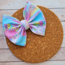 Load image into Gallery viewer, Easter Bunnies Fabric Bow