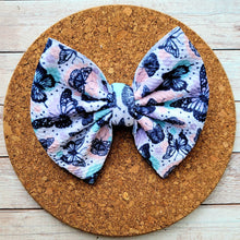 Load image into Gallery viewer, Butterfly Dots Fabric Bow