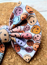 Load image into Gallery viewer, Smiley Faces Fabric Bow