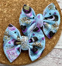 Load image into Gallery viewer, Valentine's Latte Piggies Fabric Bows