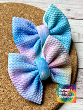 Load image into Gallery viewer, Pastel Galaxy Piggies Fabric Bows