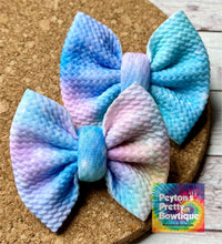 Load image into Gallery viewer, Pastel Galaxy Piggies Fabric Bows