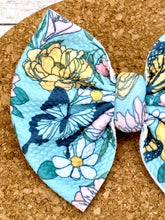 Load image into Gallery viewer, Butterfly Garden Fabric Bow