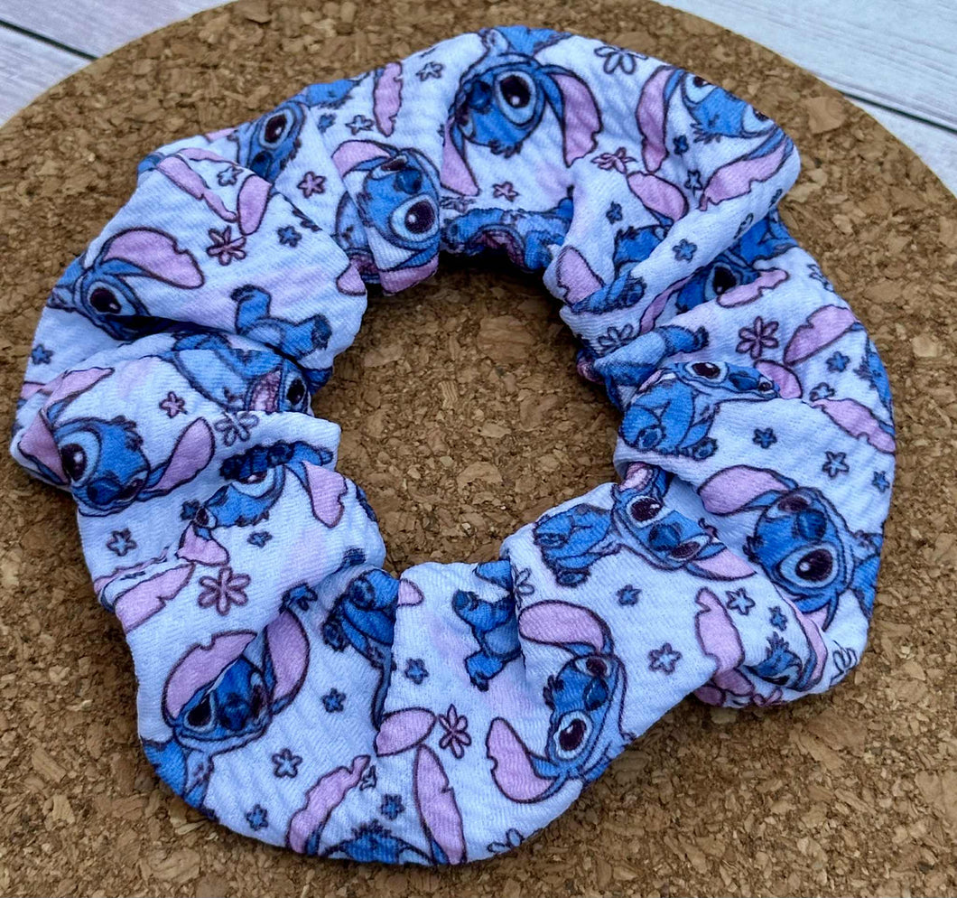 Blue Alien Scrunchie