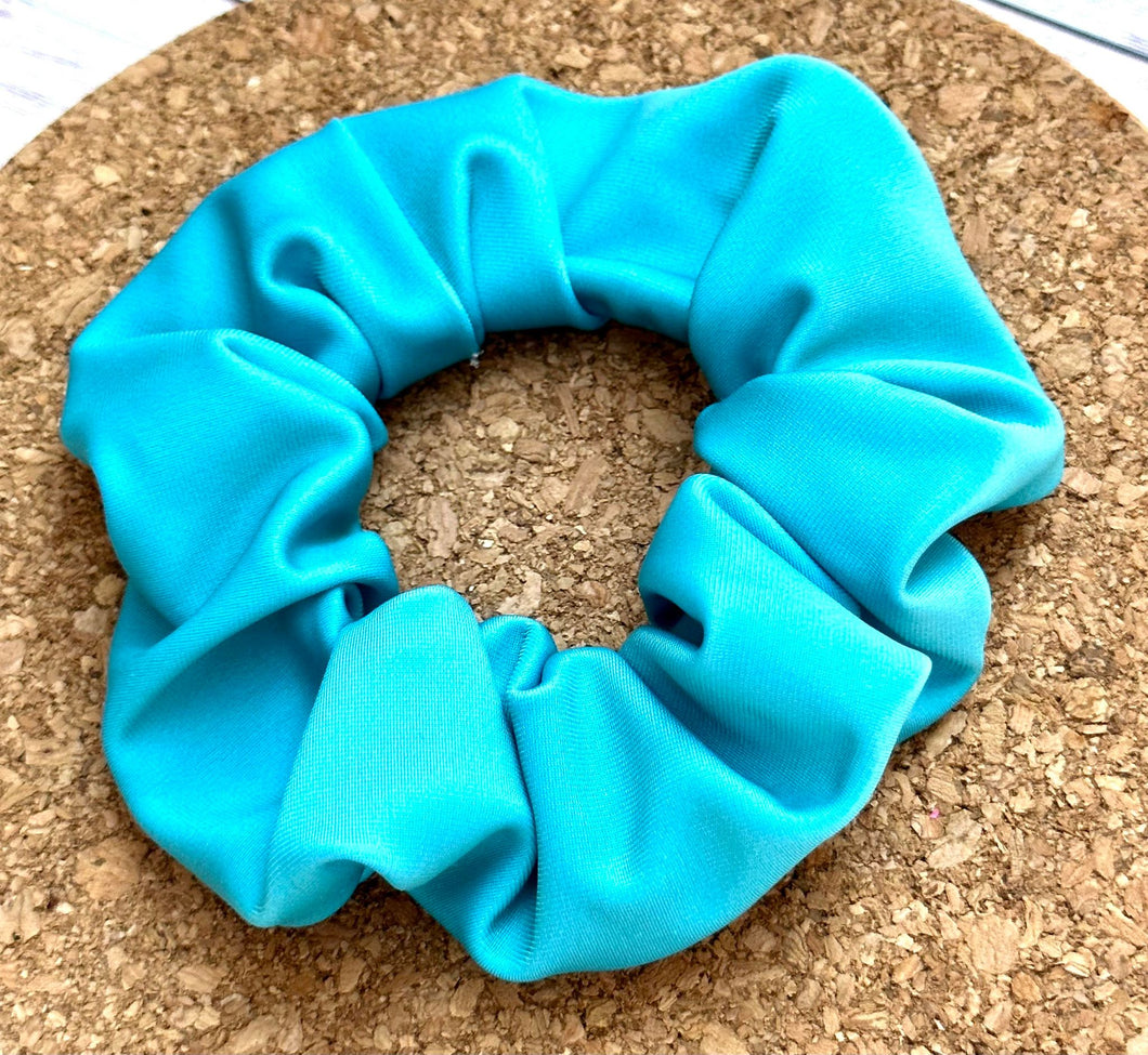 Teal SWIM Scrunchie