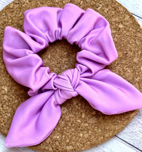 Load image into Gallery viewer, Orchid Purple SWIM Bow Scrunchie
