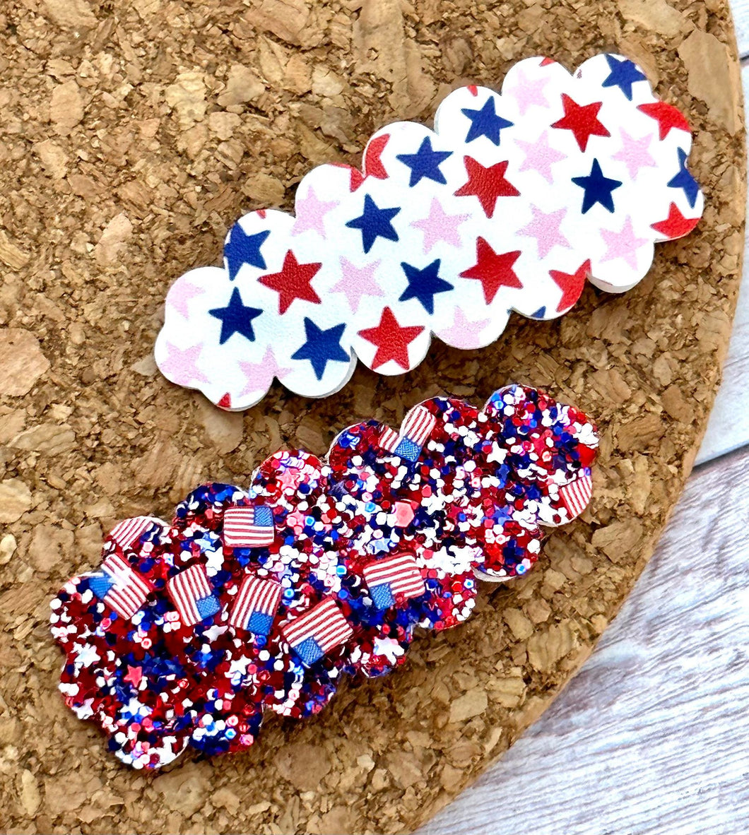 Flags and Stars Snap Clip Set