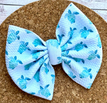 Load image into Gallery viewer, Turtles Fabric Bow
