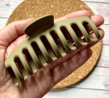 Load image into Gallery viewer, Olive Matte Classic Claw Clip
