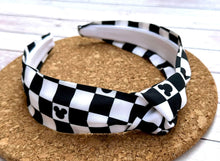 Load image into Gallery viewer, Mouse Checkered Supplies Hard Knot Headband

