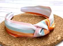 Load image into Gallery viewer, Stripes Hard Knot Headband

