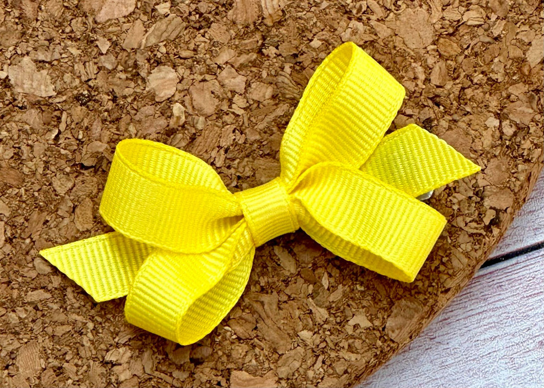 Yellow Itty Bitty Bow