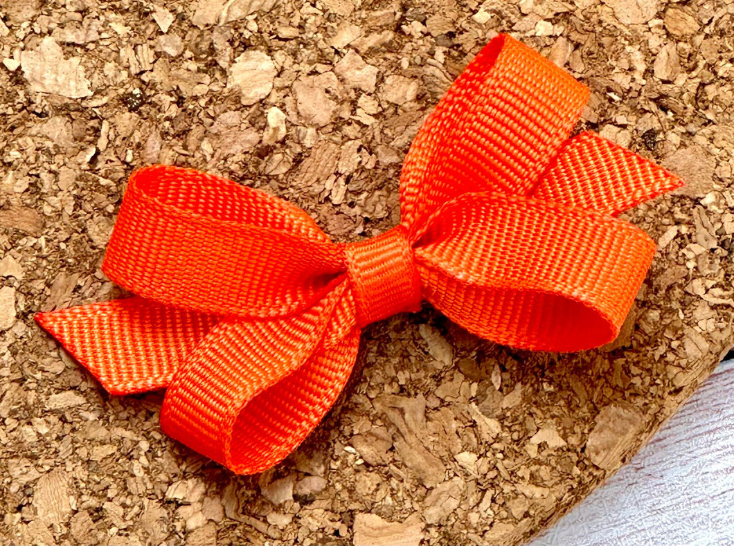 Orange Itty Bitty Bow