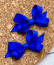 Load image into Gallery viewer, Royal Blue Itty Bitty Piggie Bows
