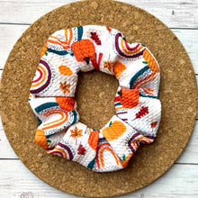 Load image into Gallery viewer, Fall Rainbow Pumpkins Scrunchie
