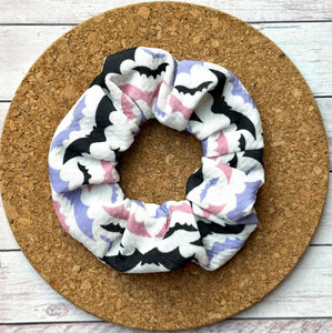 Pink/Purple Bats Scrunchie