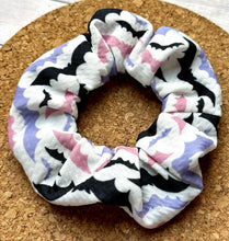Load image into Gallery viewer, Pink/Purple Bats Scrunchie
