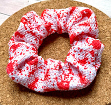 Load image into Gallery viewer, Red Handprints Scrunchie
