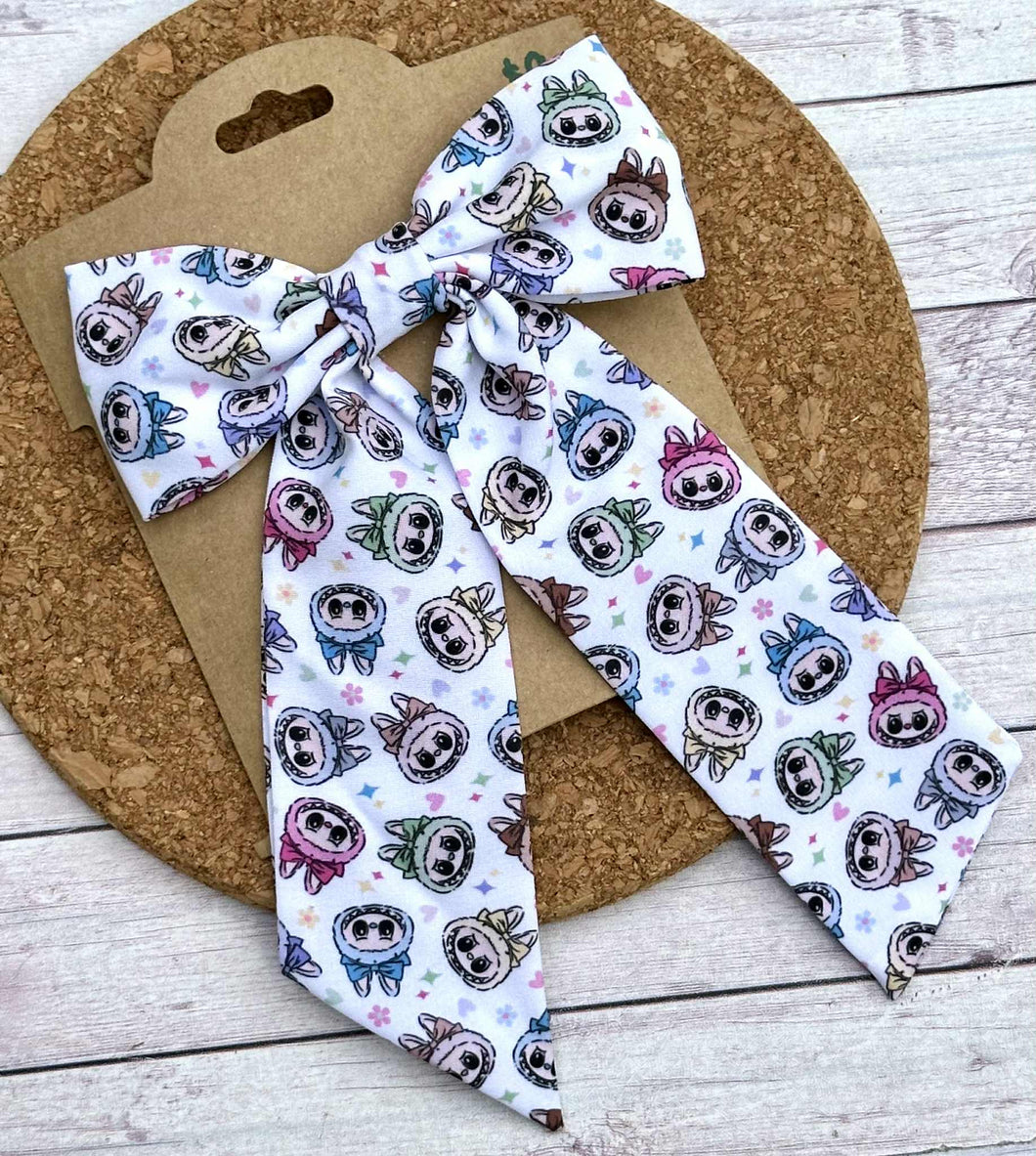LABU Heads Long Tails Fabric Bow