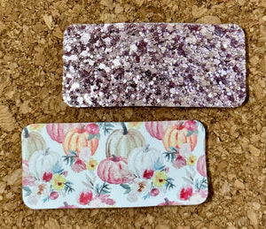 Pumpkins Glitter Rectangle Snap Clip Set