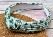 Load image into Gallery viewer, Butterflies Plaid Hard Knot Headband
