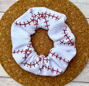 Baseball Laces Scrunchie