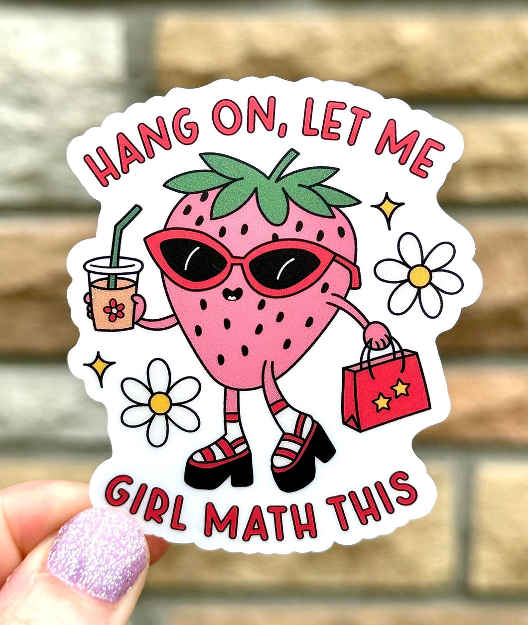 Girl Math MATTE Vinyl Sticker