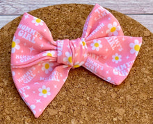 Load image into Gallery viewer, Mommy&#39;s Girl Short Tails Fabric Bow
