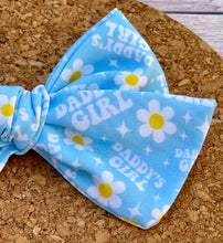 Load image into Gallery viewer, Daddy&#39;s Girl Short Tails Fabric Bow
