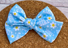 Load image into Gallery viewer, Daddy&#39;s Girl Short Tails Fabric Bow
