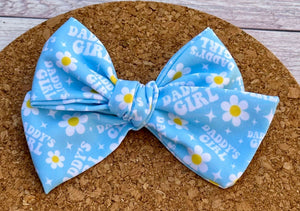 Daddy's Girl Short Tails Fabric Bow