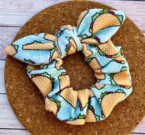 Tacos Bow Scrunchie