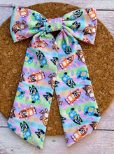 Load image into Gallery viewer, Dogs Long Tails Fabric Bow
