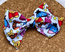 Load image into Gallery viewer, ABC Bear And Friends Short Tails Fabric Bow
