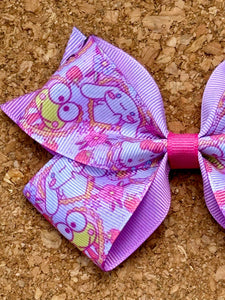 Kitty And Friends Pattern Bow