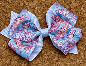 Sister Dogs Pattern Bow