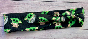 Green Guy Mama Skinny Knot Headband