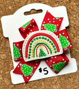 O Christmas Tree Feltie Pinwheel Clip