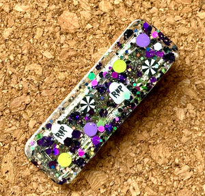 Strange and Unusual Glitter Resin Clip