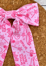 Load image into Gallery viewer, Pink Popular Long Tails Fabric Bow
