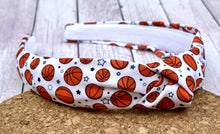 Load image into Gallery viewer, Basketball Hard Knot Headband
