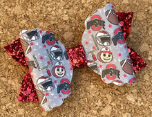 Load image into Gallery viewer, Ohio State Glitter Leatherette Bow

