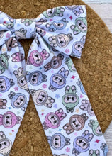 Load image into Gallery viewer, Monsters Seat Long Tails Fabric Bow
