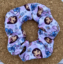 Load image into Gallery viewer, Blue Alien &amp; Friends Scrunchie

