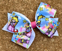 Load image into Gallery viewer, Princess Peach Pattern Bow
