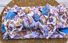 Load image into Gallery viewer, Bear Friends Infant Knotted Bow Headwrap
